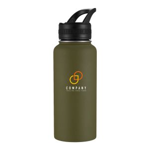32oz Stainless Steel Water Bottle-Green